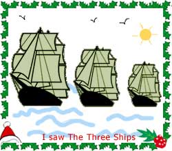 Evergreen Carol - Christmas Spirit - I Saw Three Ships Lyrics